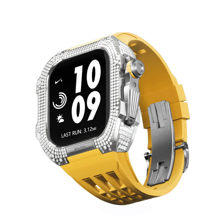 Luxury Titanium Diamond Apple Watch Case  Series 7/8/se