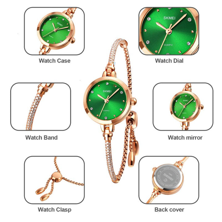 SKMEI 1805 Diamond Bracelet Watch for Women