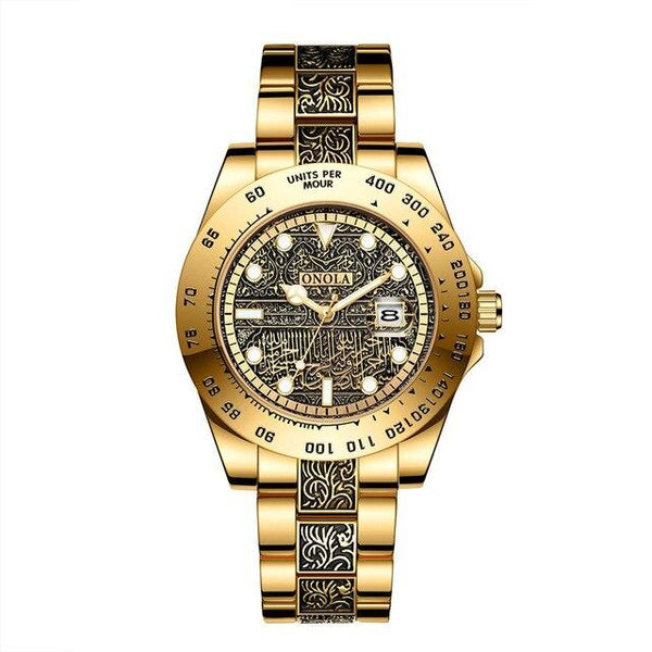 ONOLA 3814 Luxury Vintage Gold Watch for Men