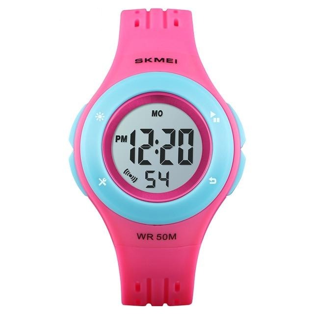 SKMEI 1455 LED Montres pour enfants de style sport pour garçons ou filles