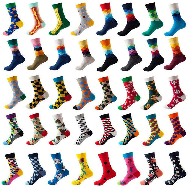 Mox JT Geometric Elements Cotton Cute Socks for Autumn and Winter - FantaStreet