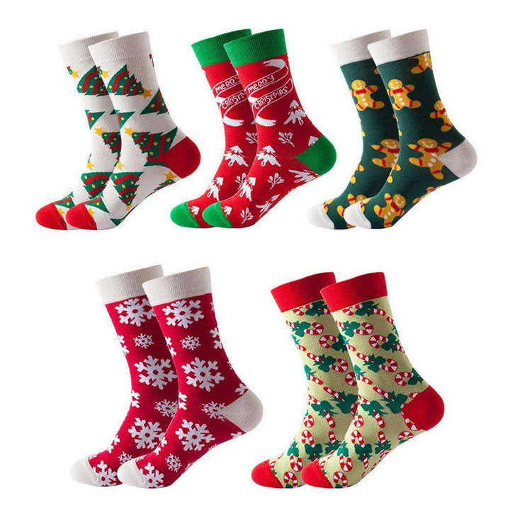 Mox JT Geometric Elements Cotton Cute Socks for Autumn and Winter - FantaStreet