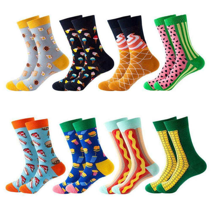 Mox JT Geometric Elements Cotton Cute Socks for Autumn and Winter - FantaStreet