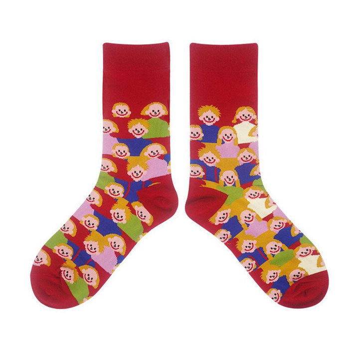Himiyako Fun Socks for Women w/ Namiya General Store Cartoon Patterns DMS802