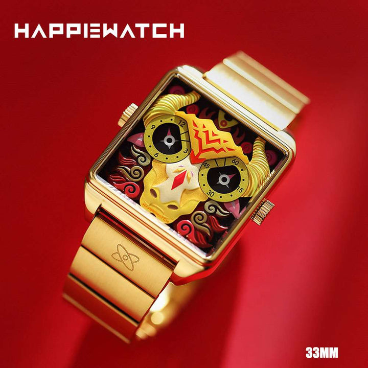 HAPPIEWATCH Sacred Cow Square Watch