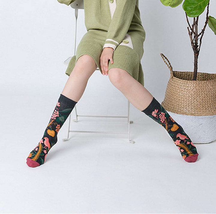 Himiyako Novelty Socks w/ Abstract Painting Patterns BM902