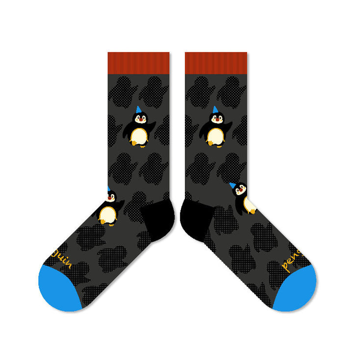 Beligogo Adorable Penguin  Mid-calf  Socks