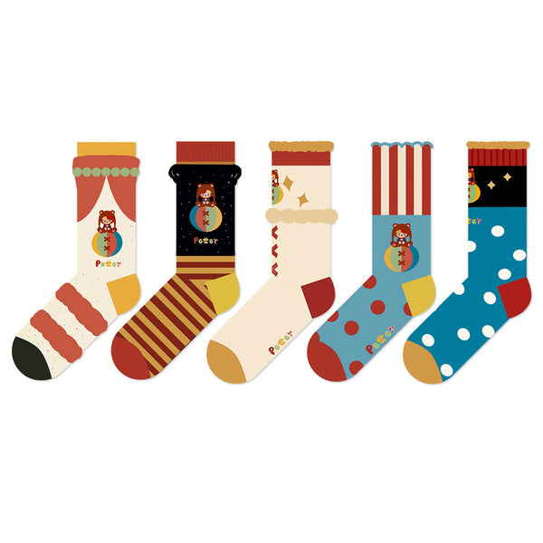 Beligogo Adorable Cartoon Character Ankle Socks