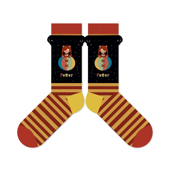 Beligogo Captivating Animated Character Ankle Socks: Soft and Durable for Every Season
