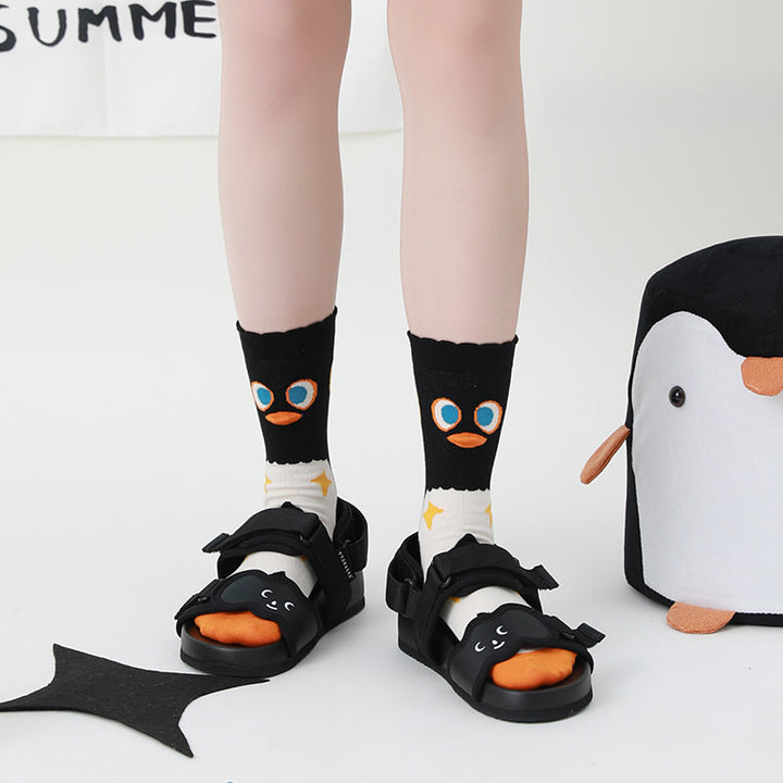 Beligogo Fun Penguin Crew Socks: Breathable, Non-Slip Socks in 4 Unique Designs