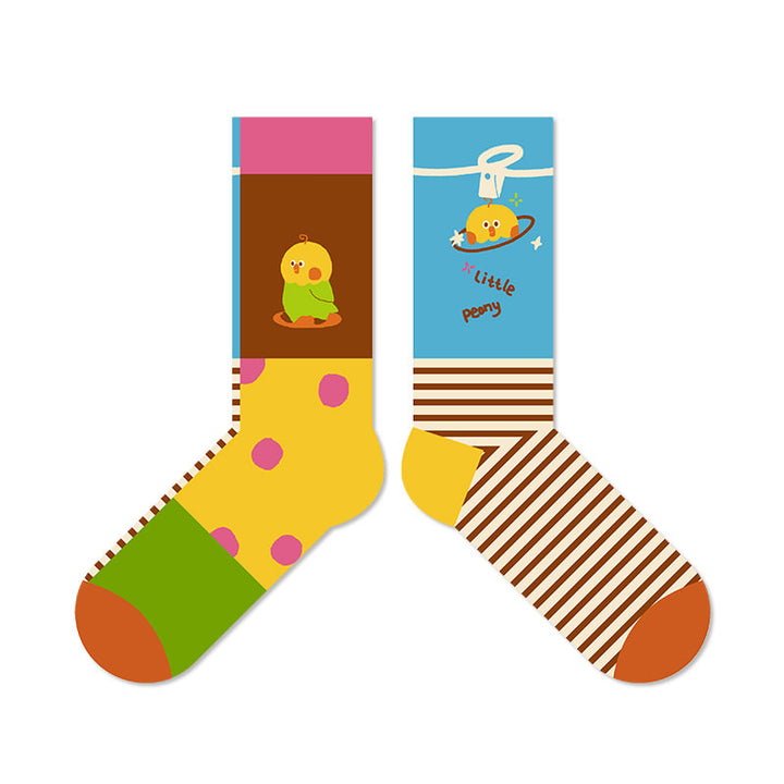 Beligogo 4-Option Charming Parrot Crew Socks: Plush, Moisture-Wicking, Anti-Slip Comfort