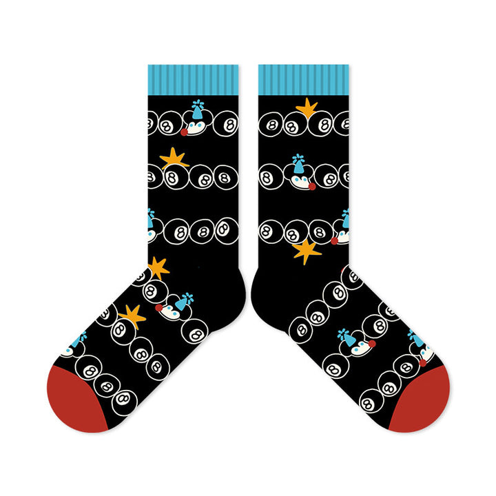 Beligogo Phenomenal 5-Pack Charming Black Bean the Mouse Trouser Socks
