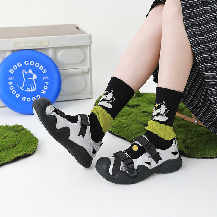 Beligogo Captivating Barkly 5-Piece Soft Pup Mid-Calf Stockings