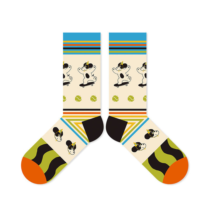 Beligogo Endearing Barkly 5-Pack Warm Pup Mid-Length Hosiery