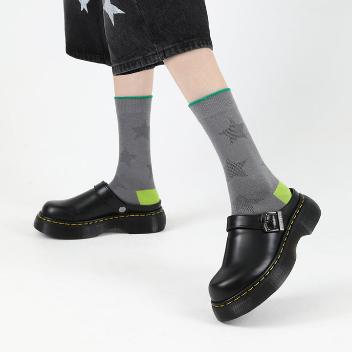5 Chic & Breathable Geometric Ankle Socks - Sumptuous, Steadfast & Scent-Repelling Versatile Favorites