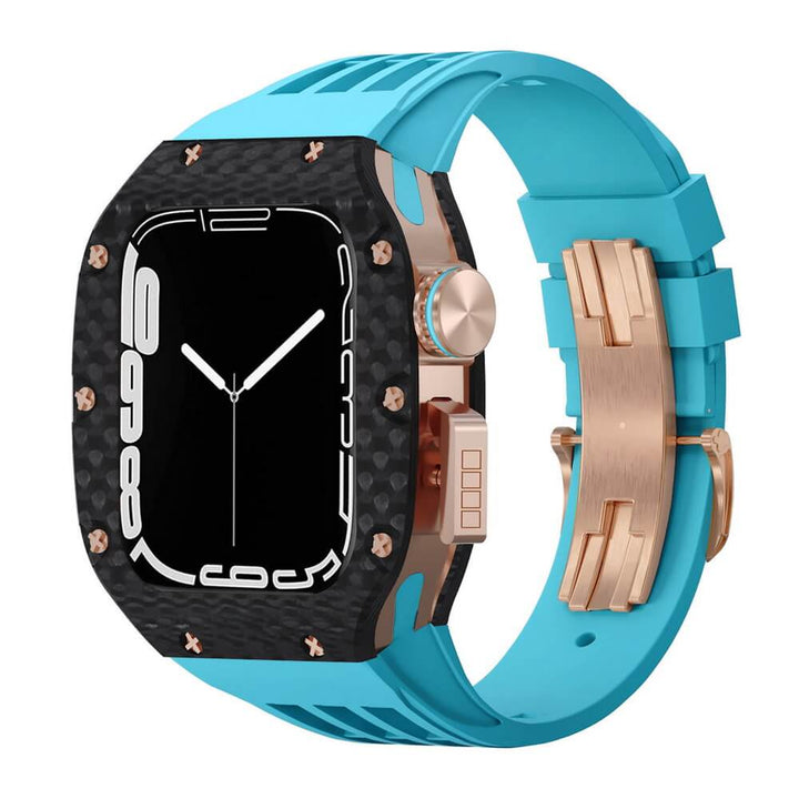 Luxury Carbon Fiber Apple Watch Case 45mm