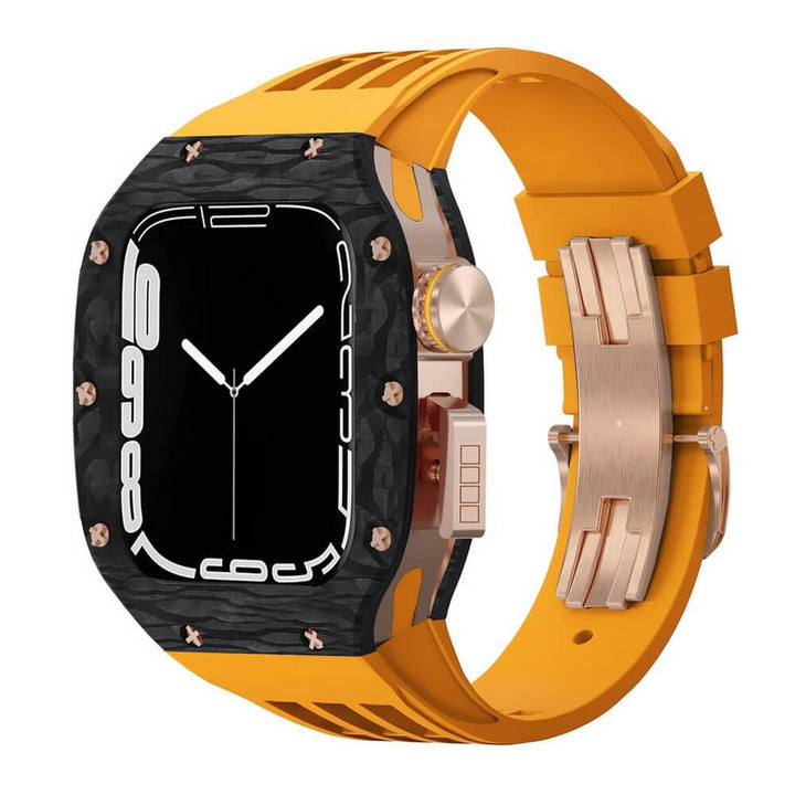 Luxury Carbon Fiber Apple Watch Case for Series  7/8/SE 