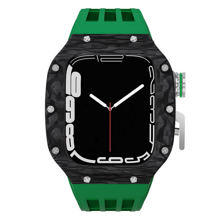 Luxury Carbon Fiber Apple Watch Case 45mm Suitable