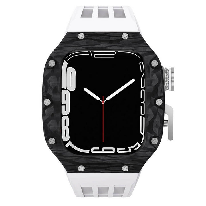Luxury Carbon Fiber Apple Watch Case 45mm Suitable
