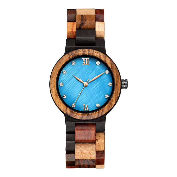 KUNHUANG 1103 Wooden Watches for Women