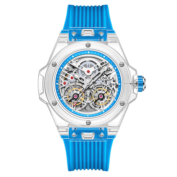 ONOLA Skeleton Transparent Watch with Visible Gears ON3835