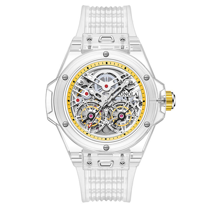 ONOLA Skeleton Transparent Watch with Visible Gears ON3835
