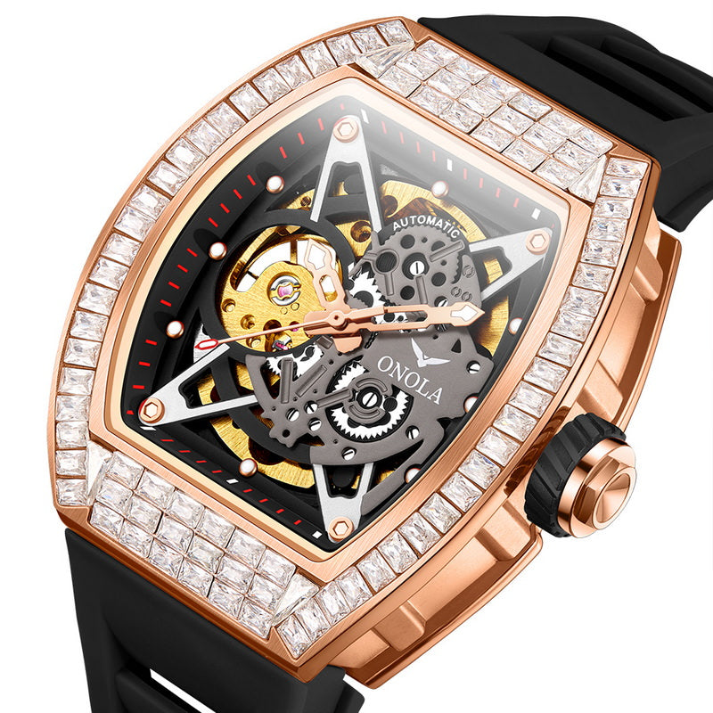 ONOLA Tonneau Watch With Gears Showing ON3838F – FantaStreet