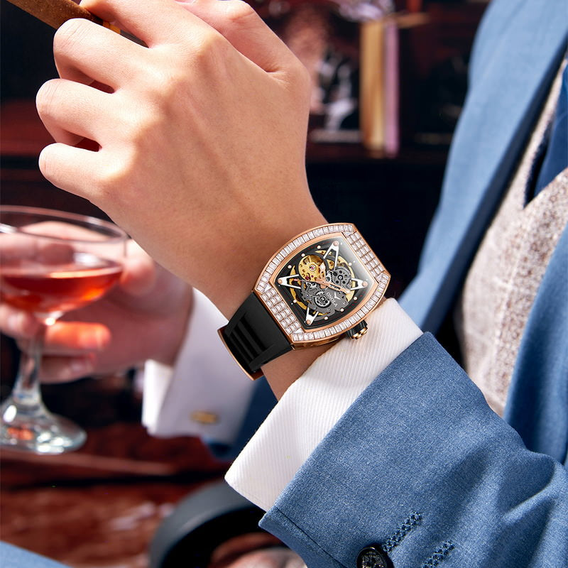 ONOLA Tonneau Watch With Gears Showing ON3838F – FantaStreet