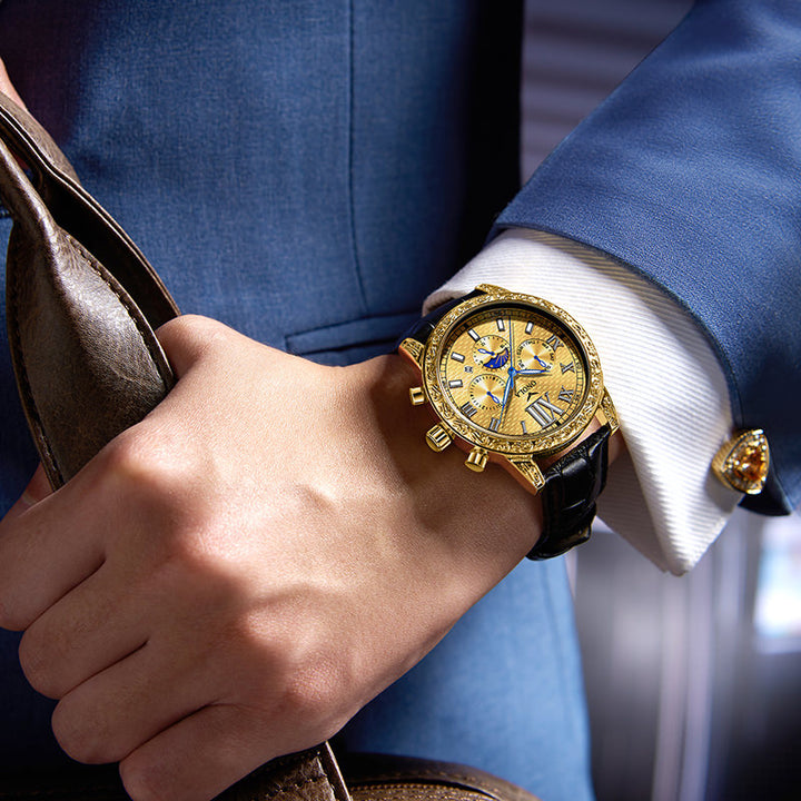 ONOLA Automatic Luxury Watch Leather Strap