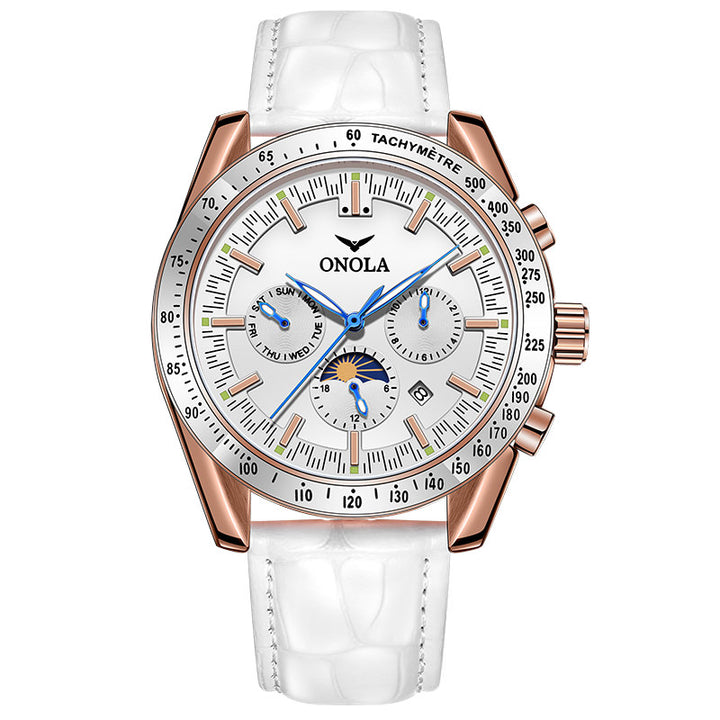 ONOLA Luxury White Automatic Watch Under 200 Dollars