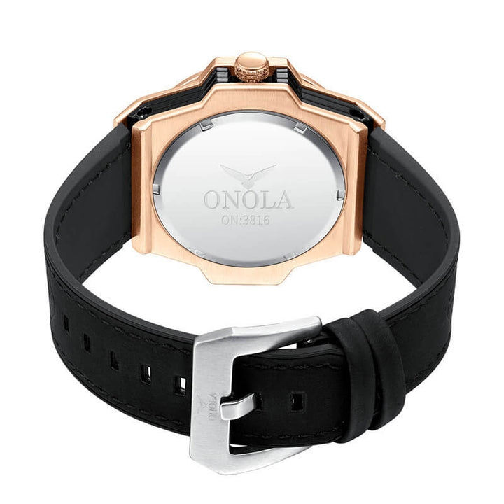 ONOLA Novelty Hexagon Watch with Unique Face