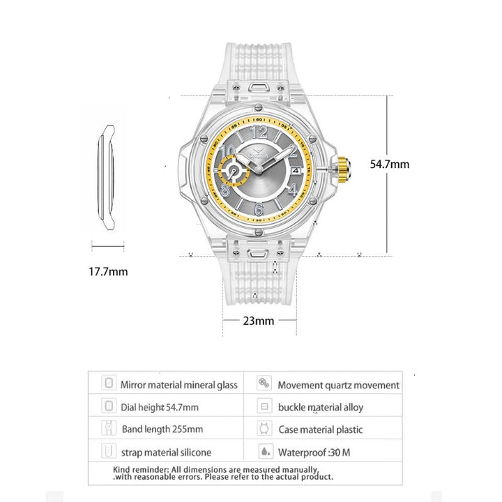 ONOLA Transparent Watch for Men