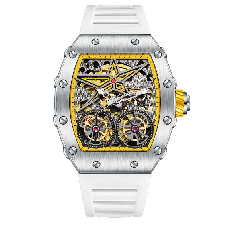 Men's watch best sale with gears showing