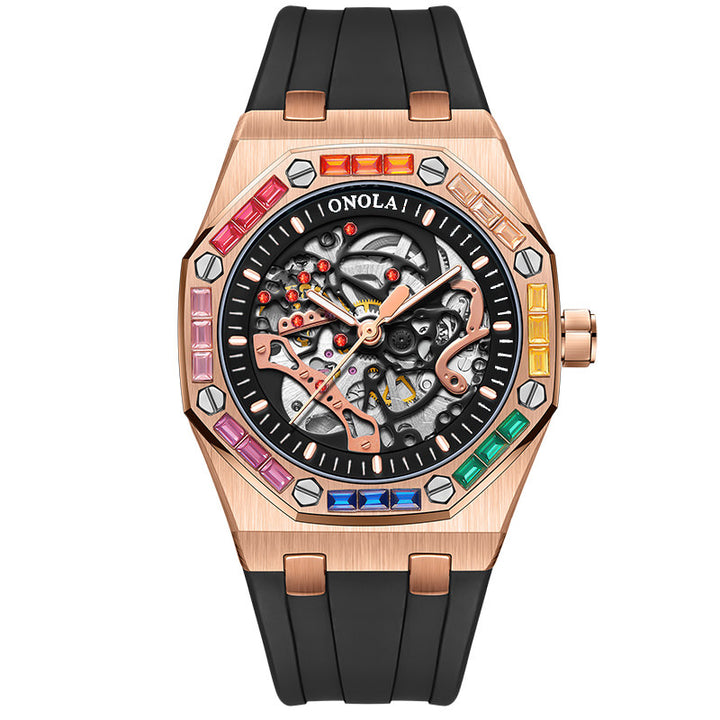 ONOLA Automatic Skeleton Watch for Men