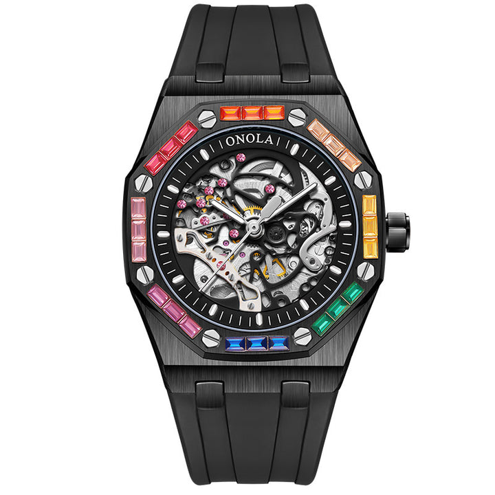 ONOLA Automatic Skeleton Watch for Men