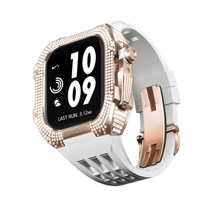 Luxury Diamond Apple Watch Case Titanium  44mm iWatch Suitable