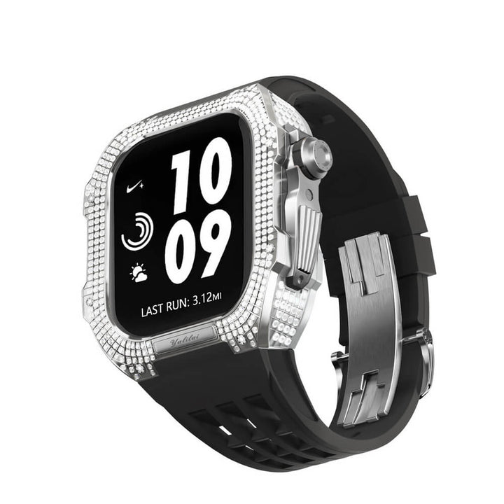 Luxury Titanium Diamond Apple Watch Case  Series 7/8/se