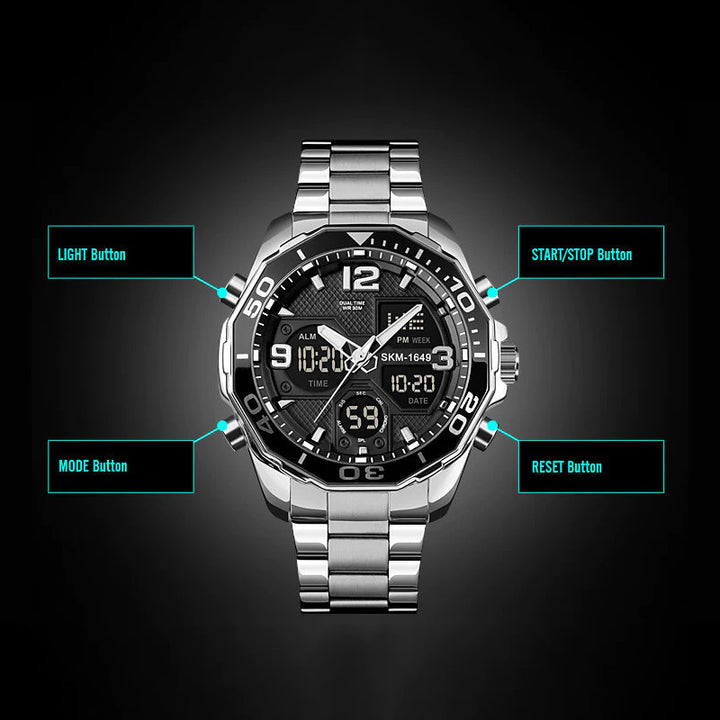 SKMEI Military Pilot Watch for Men
