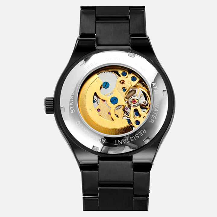 SKMEI 9258 Mechanical Skeleton Watch with Visible Gears