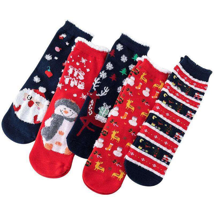 Mox Ins Style Santa Socks Winter Stockings for Unisex - FantaStreet