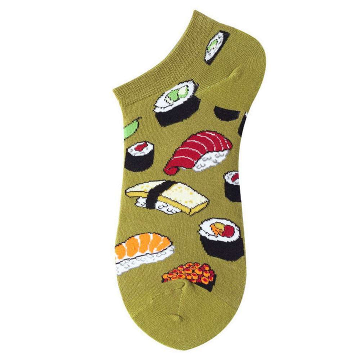 Mox Personalized Oil Painting Low Cut Thin Socks for Unisex