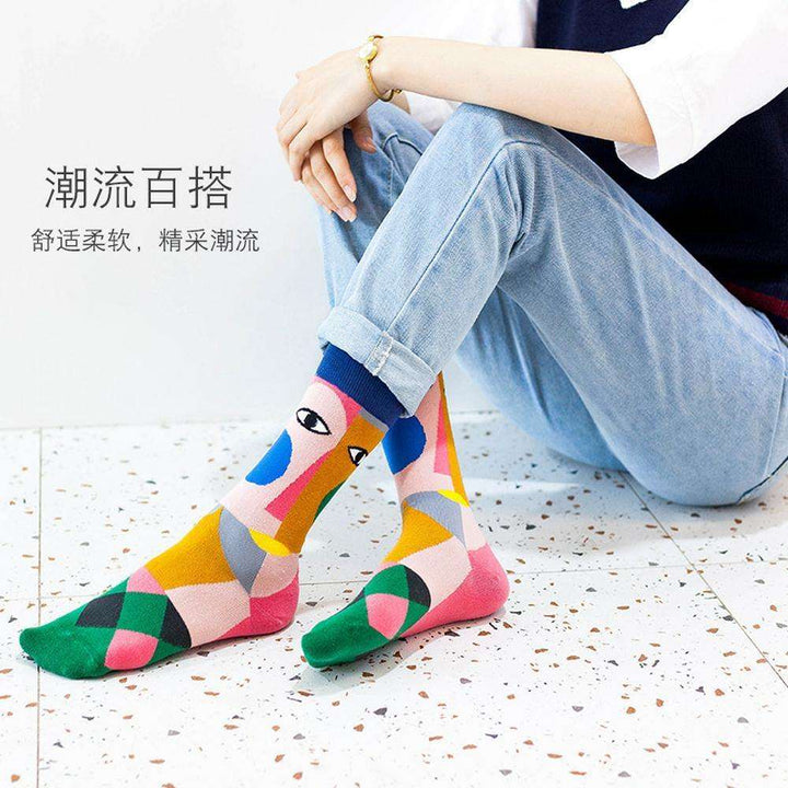 Mox JT Harajuku Style Crazy Tube Socks for Winter - FantaStreet