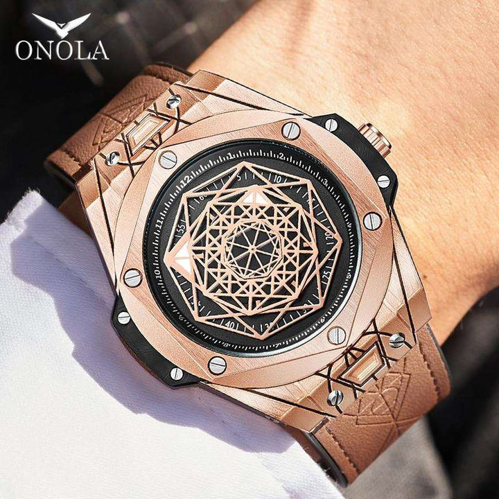 ONOLA Men's Hexagon Watch 3810