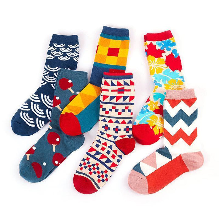 Mox JT Funny Socks  Sets for Autumn and Winter - 5 Pairs/Set - FantaStreet