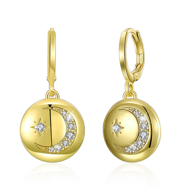 SKMEI LKN011 Moon & Star Drop Earrings for Women