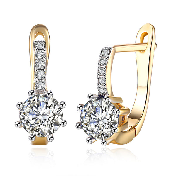 SKMEI LKN048 Rhinestone Diamond Earrings Hoops for Ladies