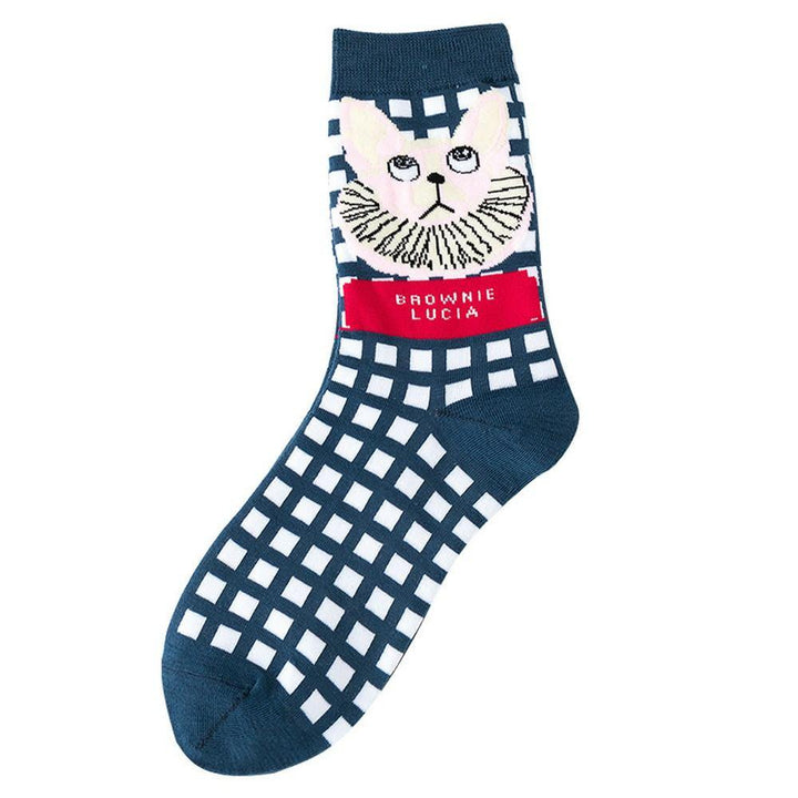 Mox JT Women Cute Cat Cartoon Socks for Winter - FantaStreet