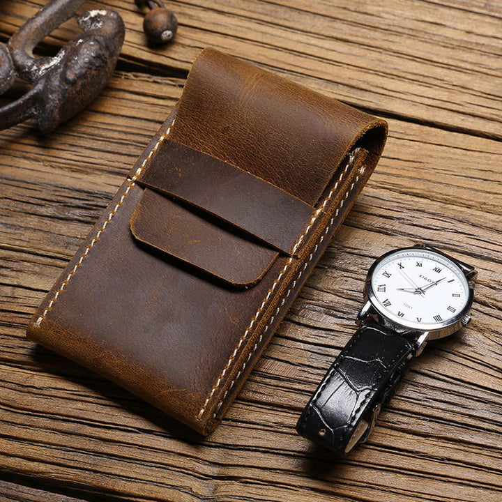 Genuine Leather Single Watch Case for Women