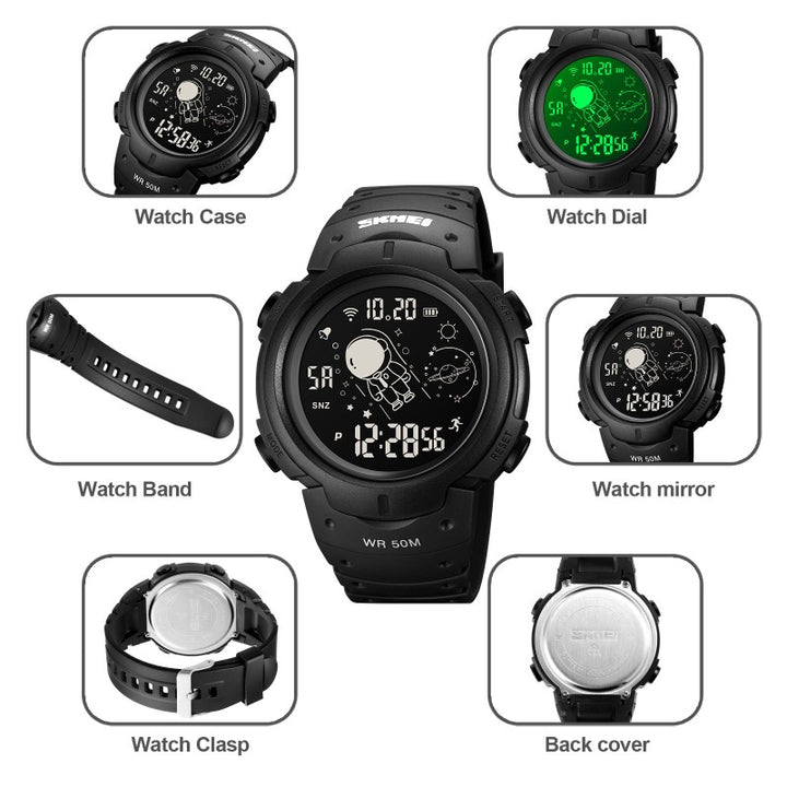 SKMEI 1820 48mm Big Face Digital Watch for Men 