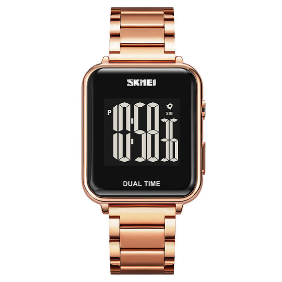 SKMEI 1852 Multifunctional Sports Watch w/ Stainless Steel Band